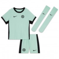 Camisa de time de futebol Chelsea Benoit Badiashile #5 Replicas 3º Equipamento Infantil 2023-24 Manga Curta (+ Calças curtas)